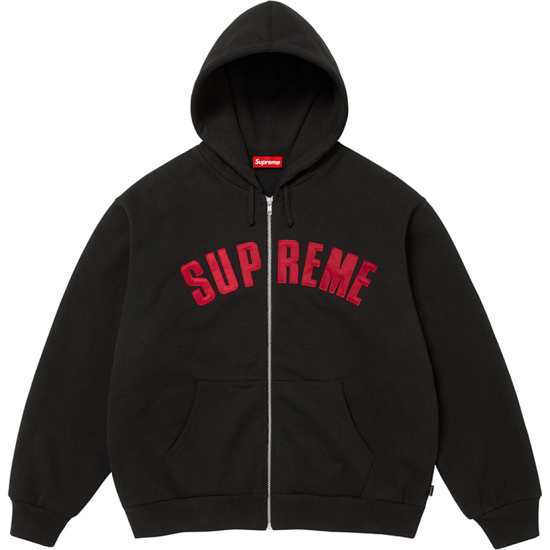 Supreme 398 25FW ARC THERMAL LINED ZIP UP HOODED Double Black Light Grey Blue S M L