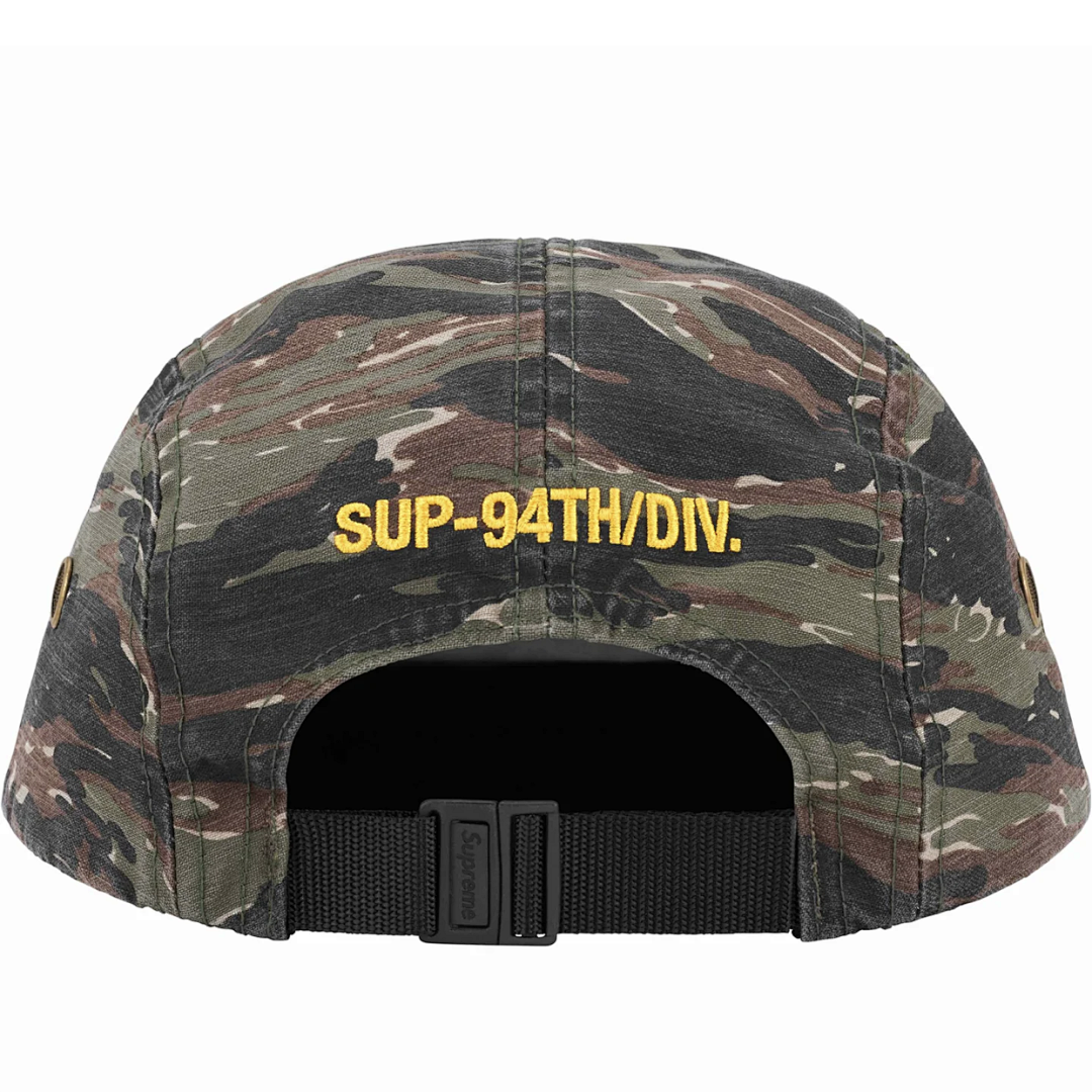 Bape 118 SS24 MILITARY CAMP CAP (Red Camo, Green) - Image 4