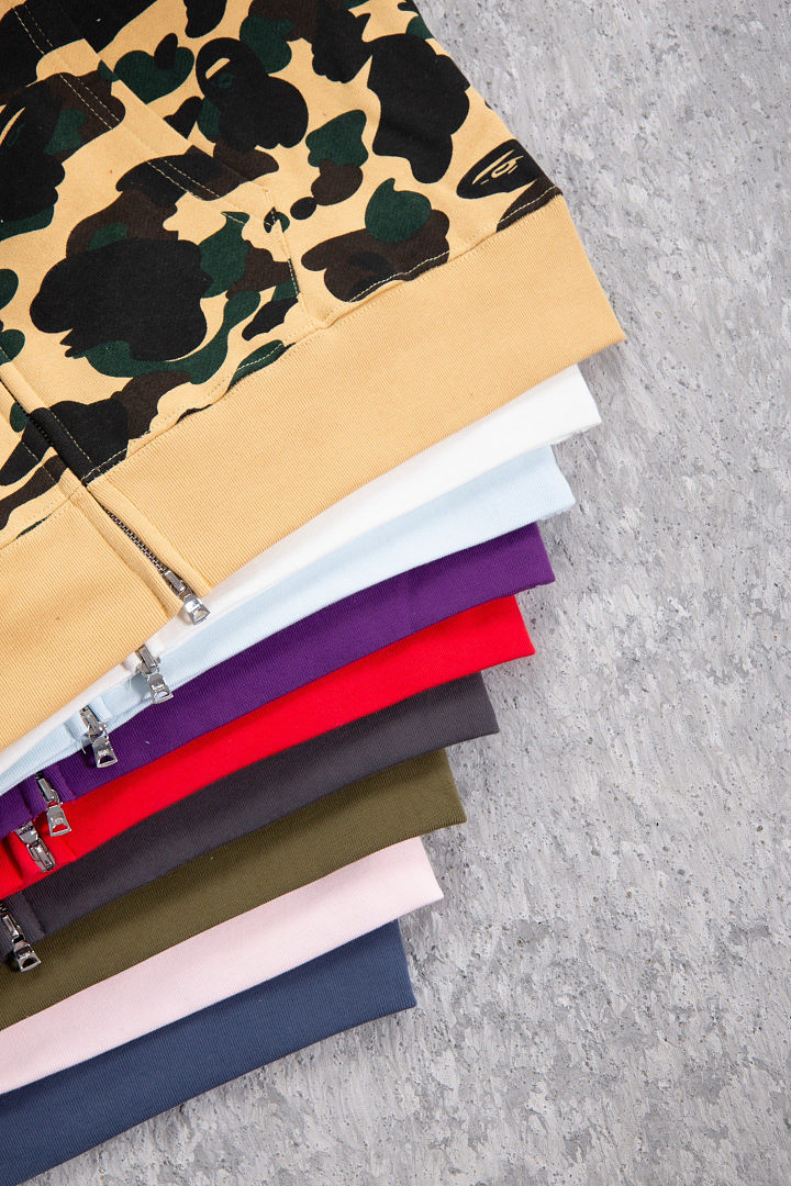 Bape 438 : Green Camo Red Yellow Purple Pink Blue Grey White Black S-XL - Image 40