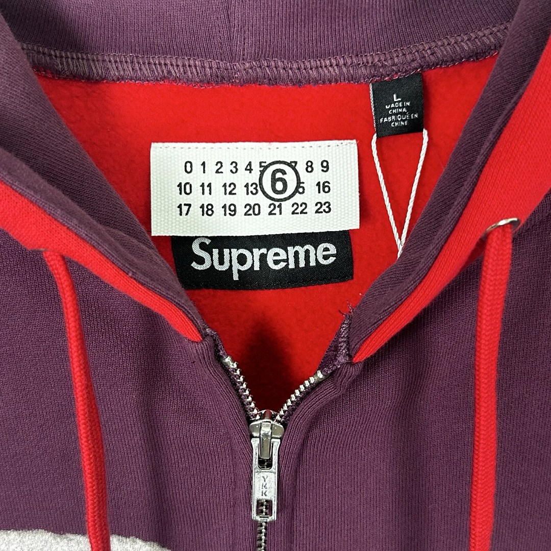 Supreme 398 MM6 EAGLE ZIP UP Classic Black Grey Purple Red S - Image 33