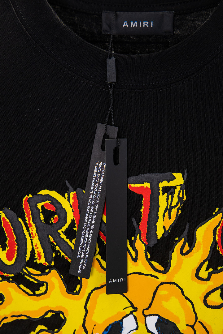 AMIRI 148 Wide Version Model Long Sleeve T Black White S M L XL 604# - Image 47