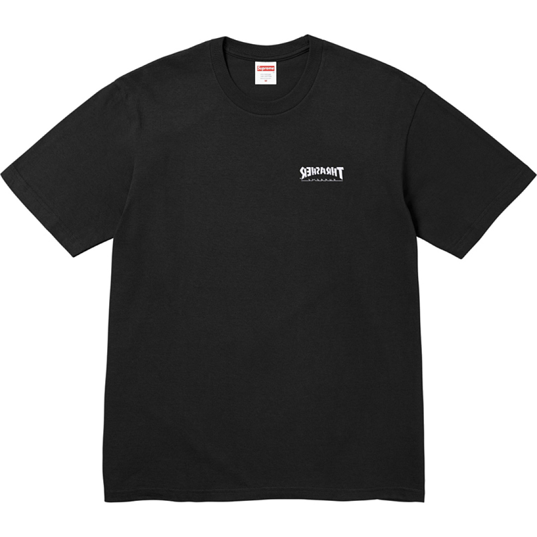 Supreme 118 SUP X THRASHER T TEE Black White S M L - Image 4