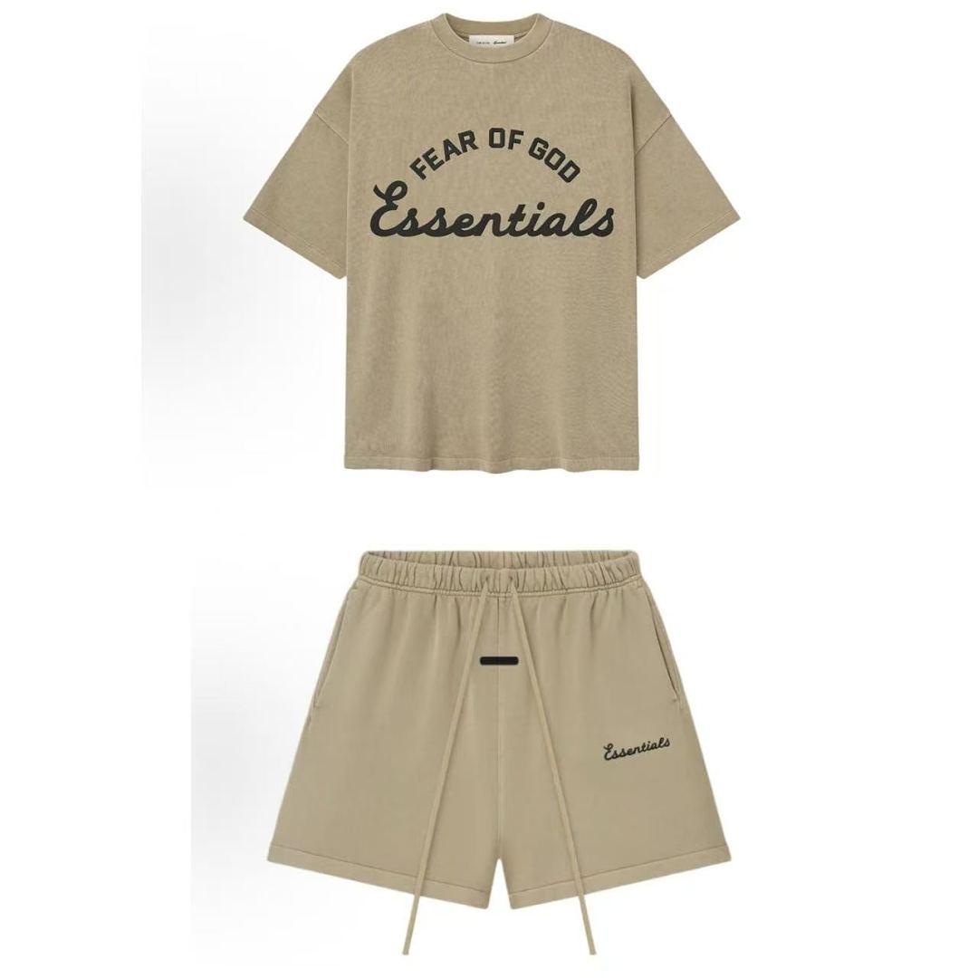 Essentials 128 Ess SS26 TRAINING Print Short Sleeve T Iron /FADED lRON GREY Sand DUNE SEAL : XS -XL - Image 21