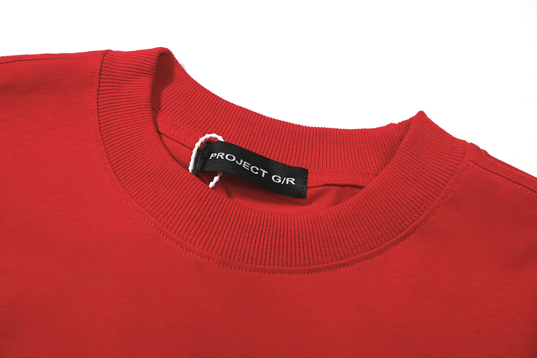 Unbranded 118 PROJECT G/R Print Short Sleeve T Red Black 1 2 P6042# - Image 22