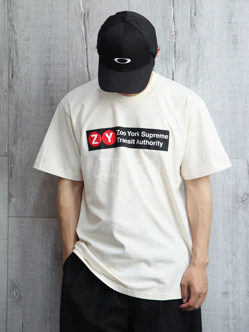 Off-White 128 ZOO YORK TRANSIT TEE T Short Sleeve Black Off White S-XL - Image 32
