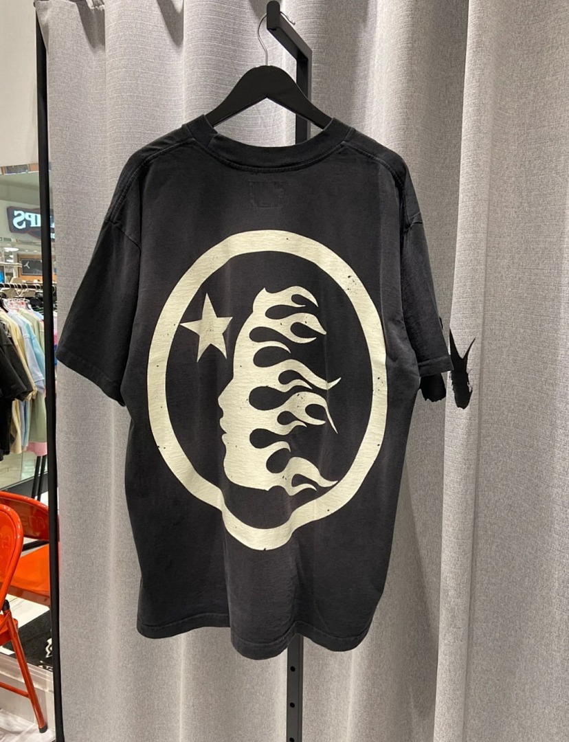 Hellstar 128 HELLSTAR STUDIOS Mens Womens Big Logo Solid Cotton Short Sleeve T Water Black S-M-L-XL - Image 13