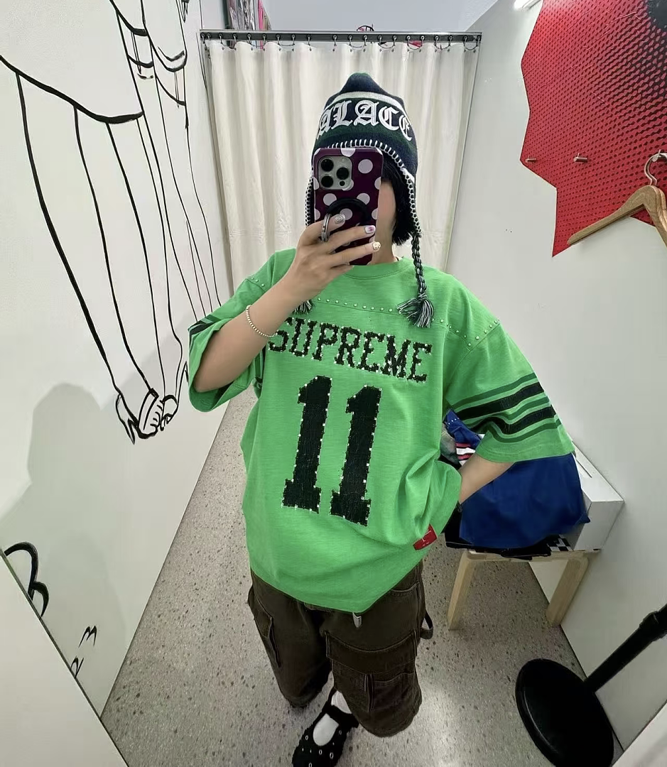Supreme 238 SS26 STUDDED FOOTBALL TOP 11 No Diamond T Black Blue Apricot - Image 65