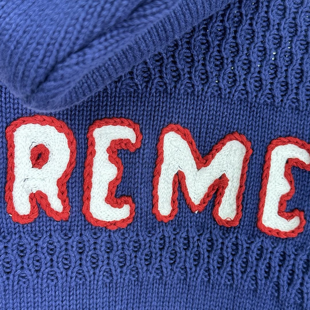 Supreme 538 SS25 FOOTBALL HOOD SWEATER Fleece Black White Blue S-XL - Image 28