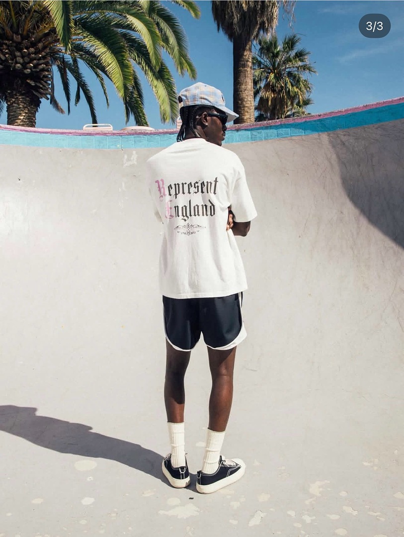 Off-White 128 REPRESENT New High Mens Womens Top Water Wide Short Sleeve T : S M L XL Off (White) - Image 31