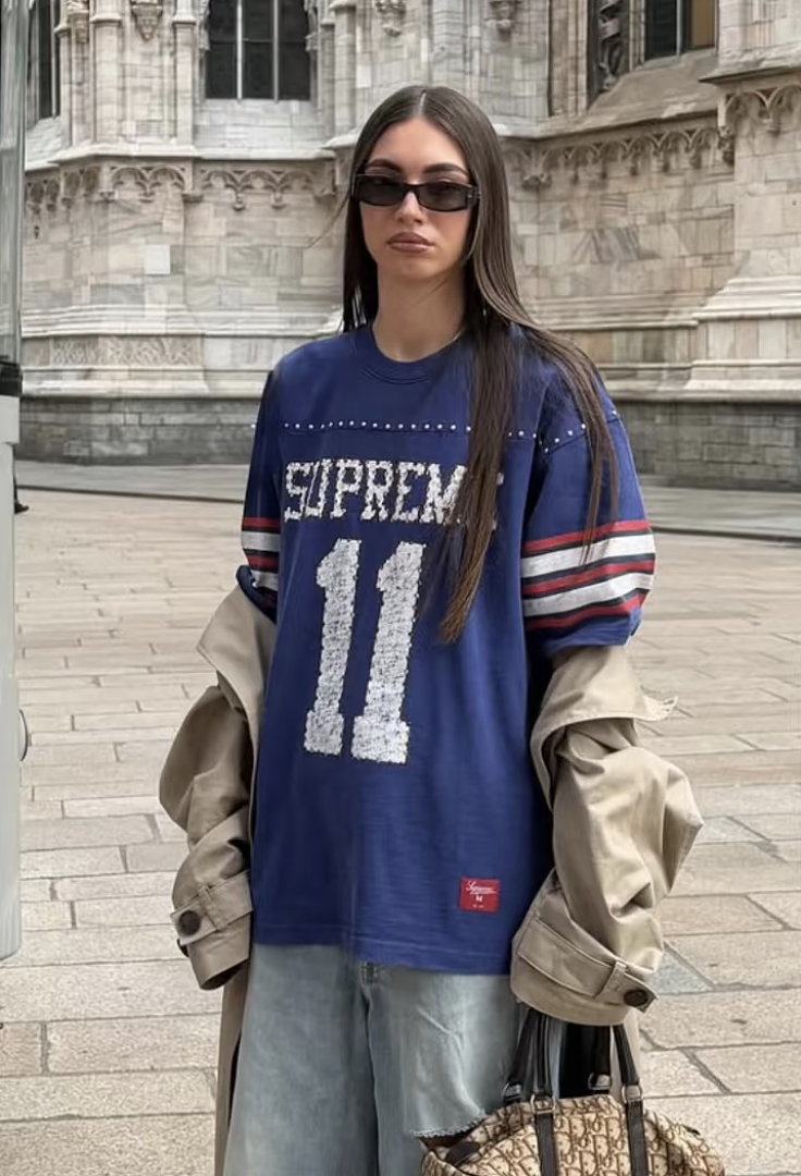 Supreme 238 SS26 STUDDED FOOTBALL TOP 11 No Diamond T Black Blue Apricot - Image 59