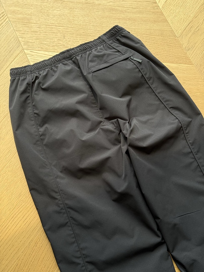 Balenciaga 368 SS26 WEEK1 Cotton Ripstop Track Pant Wide Black Camo Purple Off White S~XL - Image 17