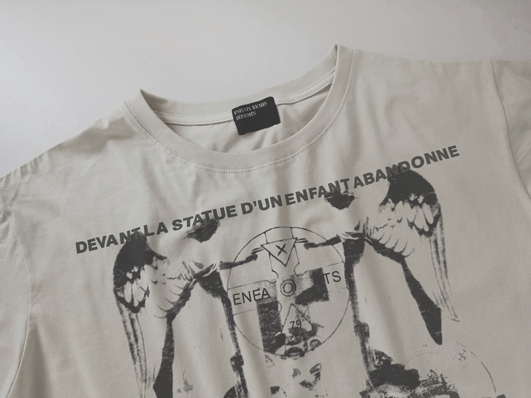 Enfants Riches Deprimes 118 Enfants Riches Deprimes Womens Print Short Sleeve : S M L XL Apricot - Image 6