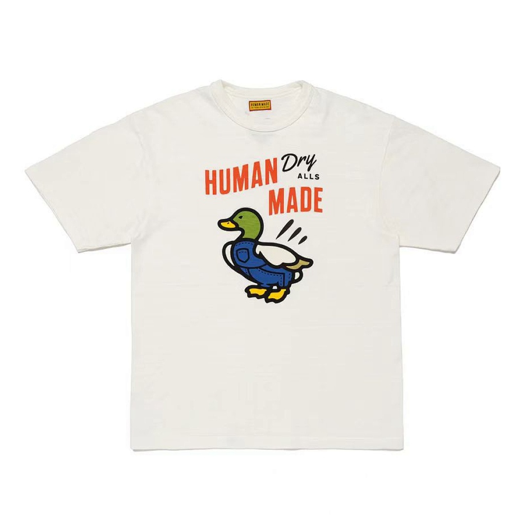 Human Made 118 HUMAN MADE Green Top Print Collar Short Sleeve T : Black White S M L - Image 4
