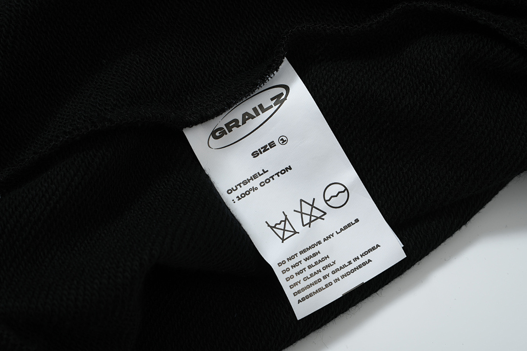 Unbranded 228 GRAILZ Logo Label Embroidered Black Apricot Grey 1 2 3 G1904# - Image 15