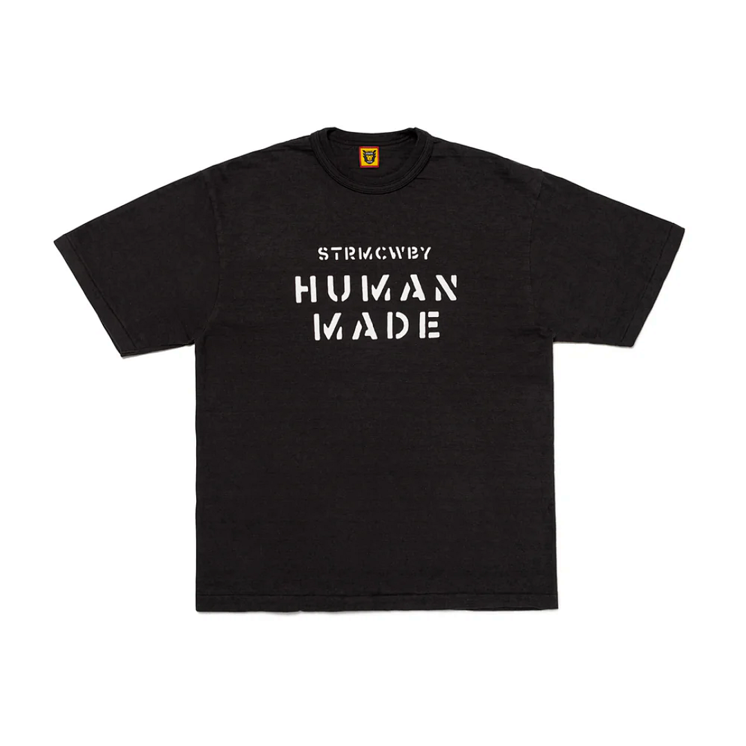 Human Made 118 HUMAN MADE 24Fw GRAPHIC T-SHIRT LOGO Print Cotton Short Sleeve T : Black White S M L - Image 15