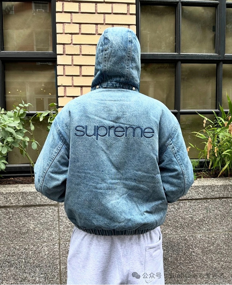 Supreme 598 24Fw Faux Shearling Lined Bomber Jacket Velvet Black White Water Blue S-XL - Image 82