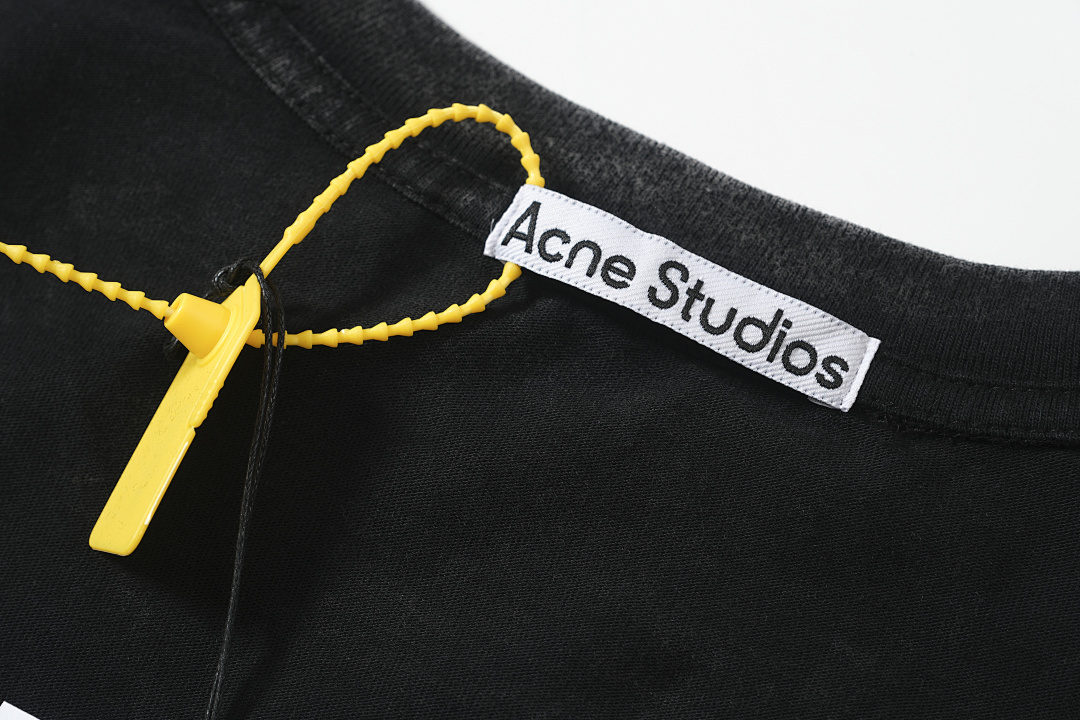 Acne Studios 108 AC Small Label LOGO Short Sleeve T Blue Black Yellow Water Purple S-XL 8040# - Image 46