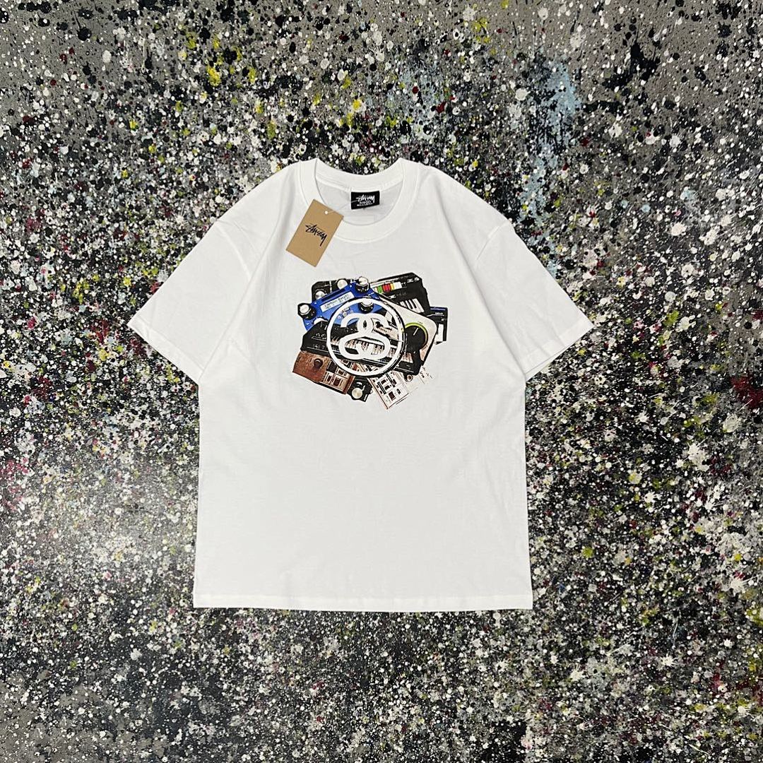 Stussy 108 Stu Short Sleeve T : White Black S Ｍ L XL XXL - Image 7
