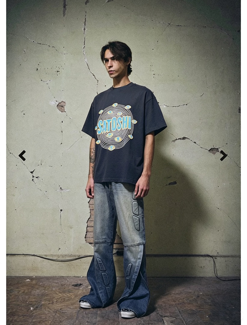 Unbranded 128 Satoshi Nakamoto Vintage Tee T Washed Black S M L - Image 13