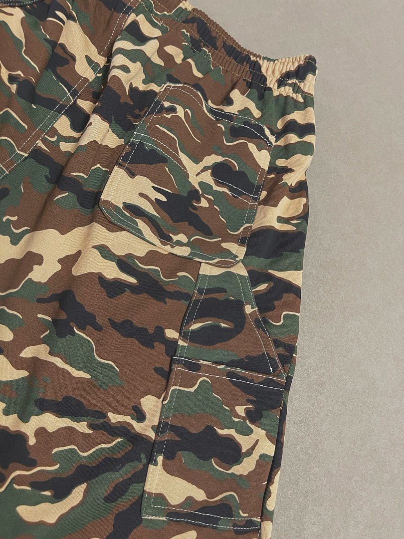 Bape 178 Glitch Woodland Camo Double Wide Version Model Short : S M L - Image 11