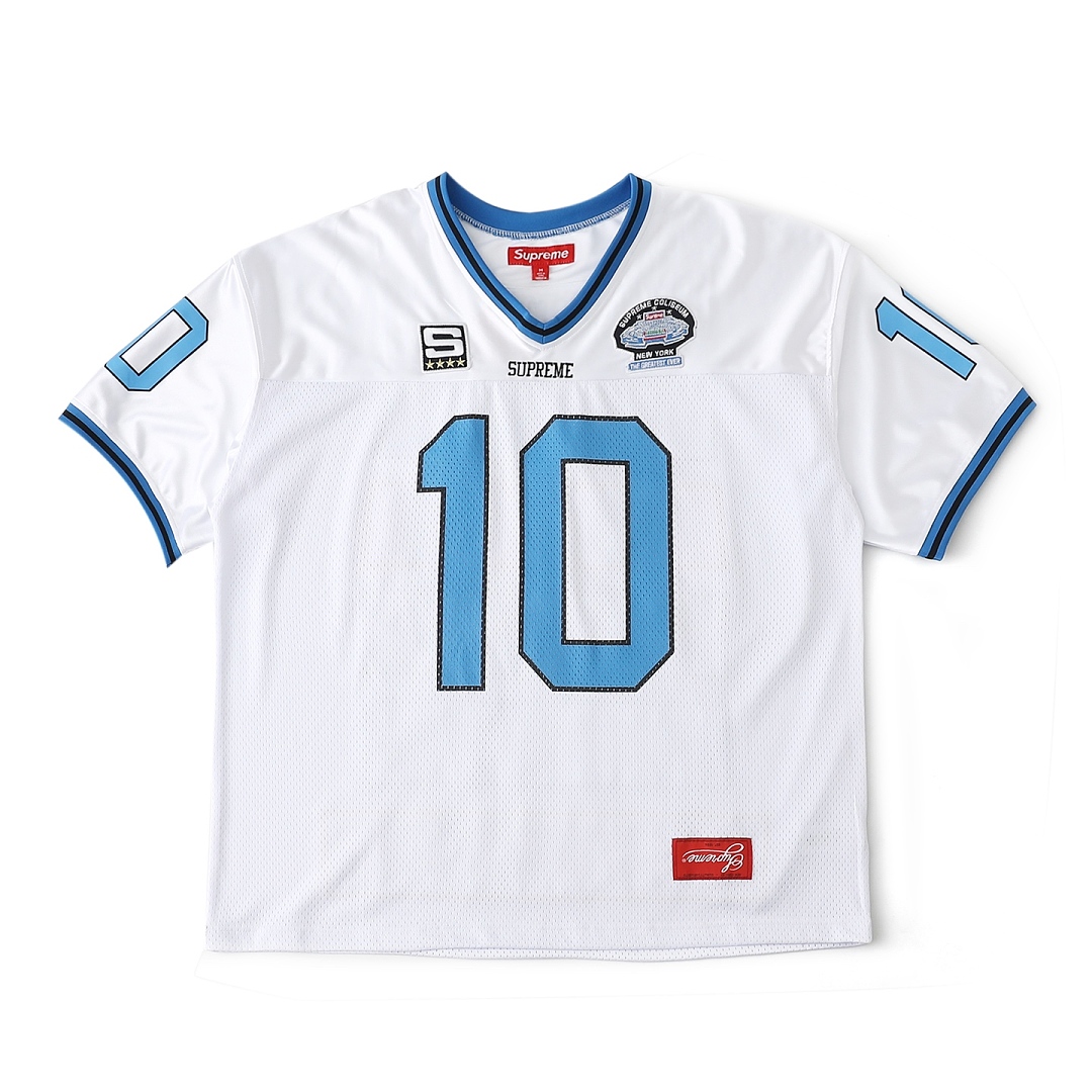 Supreme 268 SS26 WEEK1 Find God Football Jersey Embroidered Floral Mens Womens : White, Red, Black S-XL - Image 33
