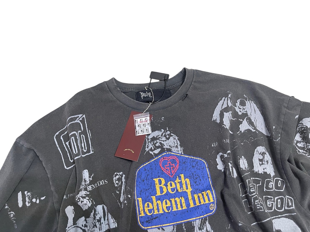 Unbranded 158 PALY Bethlehem Inn Short Long Sleeve T : Grey Green S M L - Image 9