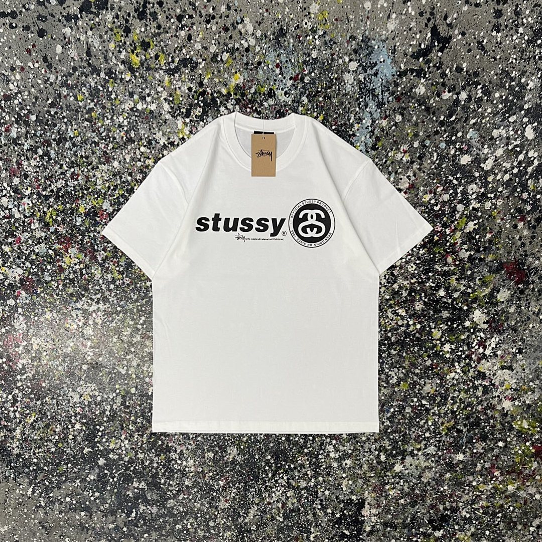 Stussy 108 Stu Short Sleeve T : Black White Apricot S Ｍ L XL XXL - Image 5