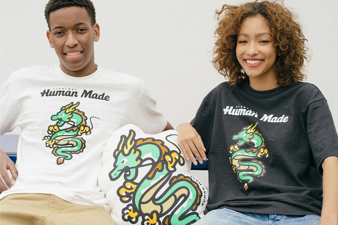Human Made 108 HUMAN MADE Mid City Sea Dark Dragon Print Limited Exclusive Cotton Short Sleeve T - Image 8