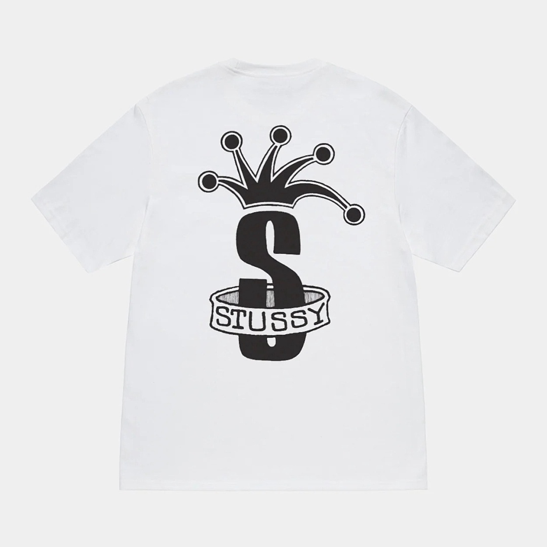 Stussy 118 Stu FW24 CROWN BAND S LOGO TEE Print Short Sleeve T Black White M L - Image 20