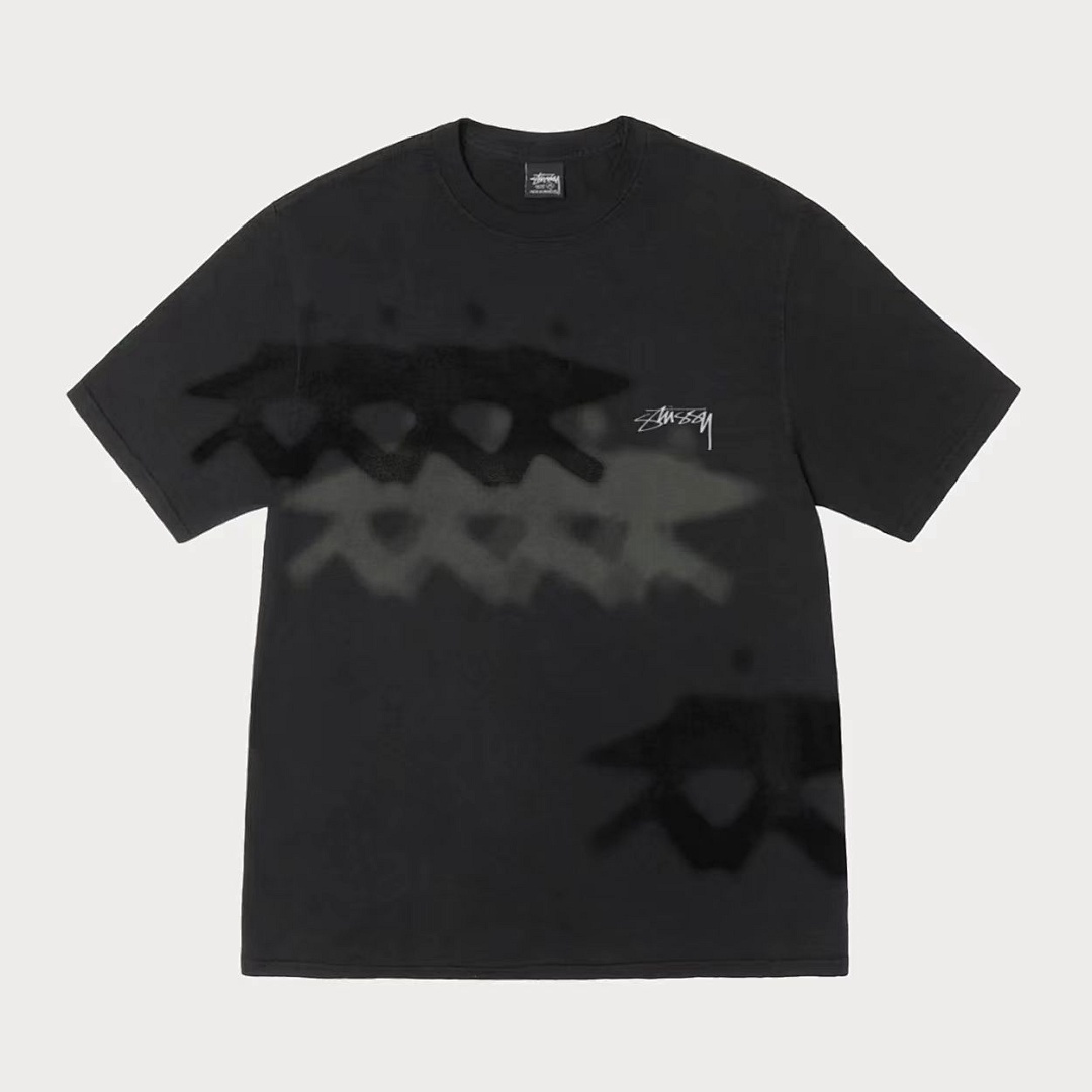 On Running ON SALE58 STU Low Tide Pigment Dyed T-Shirt 25SS Print Short Sleeve T Black White S M L