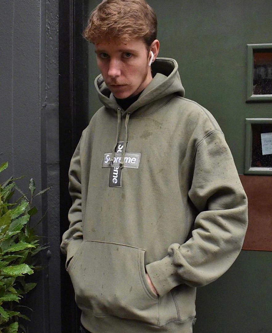 Supreme 238 Sup 20FW Cross Box Logo Hooded Sweatshirt Bogo S M L XL Black Grey S306 - Image 25
