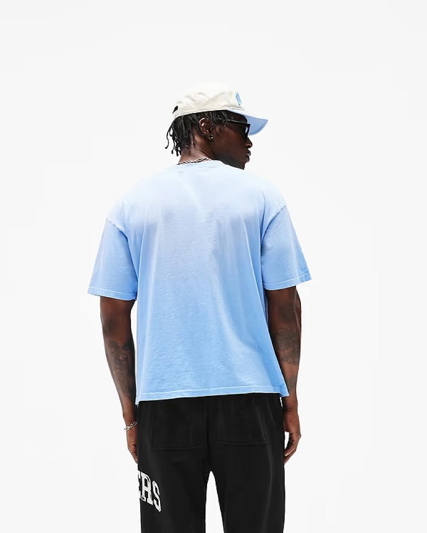 Off-White 128 REPRESENT New High Mens Womens Top Wide Short Sleeve T : S M L XL Washed Blue Off (White) - Image 32