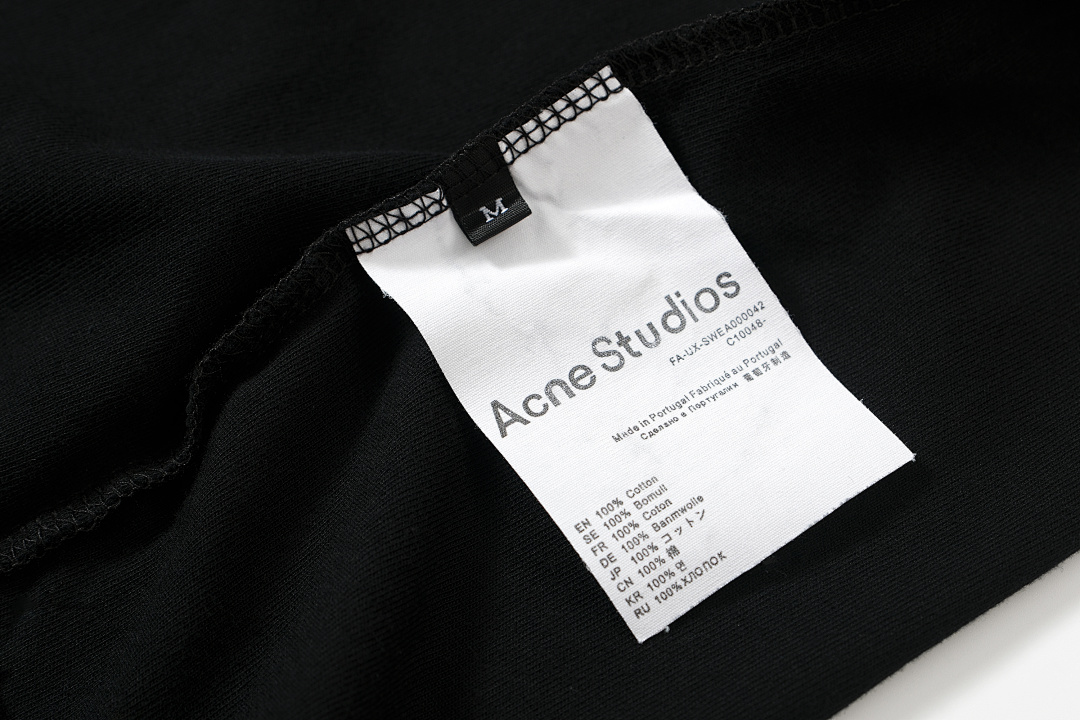 Acne Studios 118 AC LOGO Print Short Sleeve T Pink Floral Grey Black White Red Olive Green Dark Blue Spring Purple S-XL 8026# - Image 96