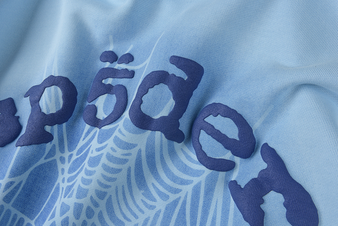 Sp5der 278 Sp5Der 555555 Hoodies Print Mens Womens Blue S-XL - Image 7