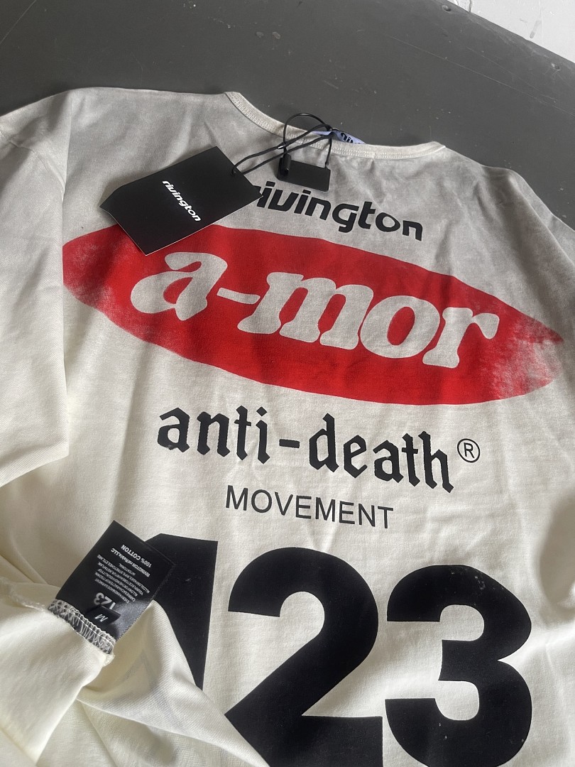 Off-White 148 RIVINGTON Roi Rebis Amor Enemy LS Gradient Long Sleeve T : Off White S M L - Image 9