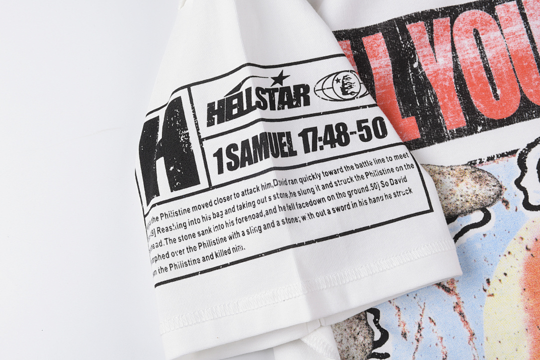 Hellstar 158 Hellstar Studios Kill Your Goliath Tee Solid Cotton Short Sleeve T White S-XL - Image 10