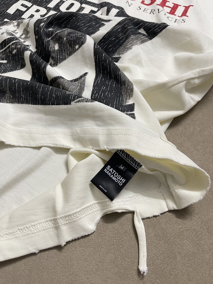 Unbranded 138 Satoshi Nakamoto「Total Freedom」 T : Apricot S M L - Image 10