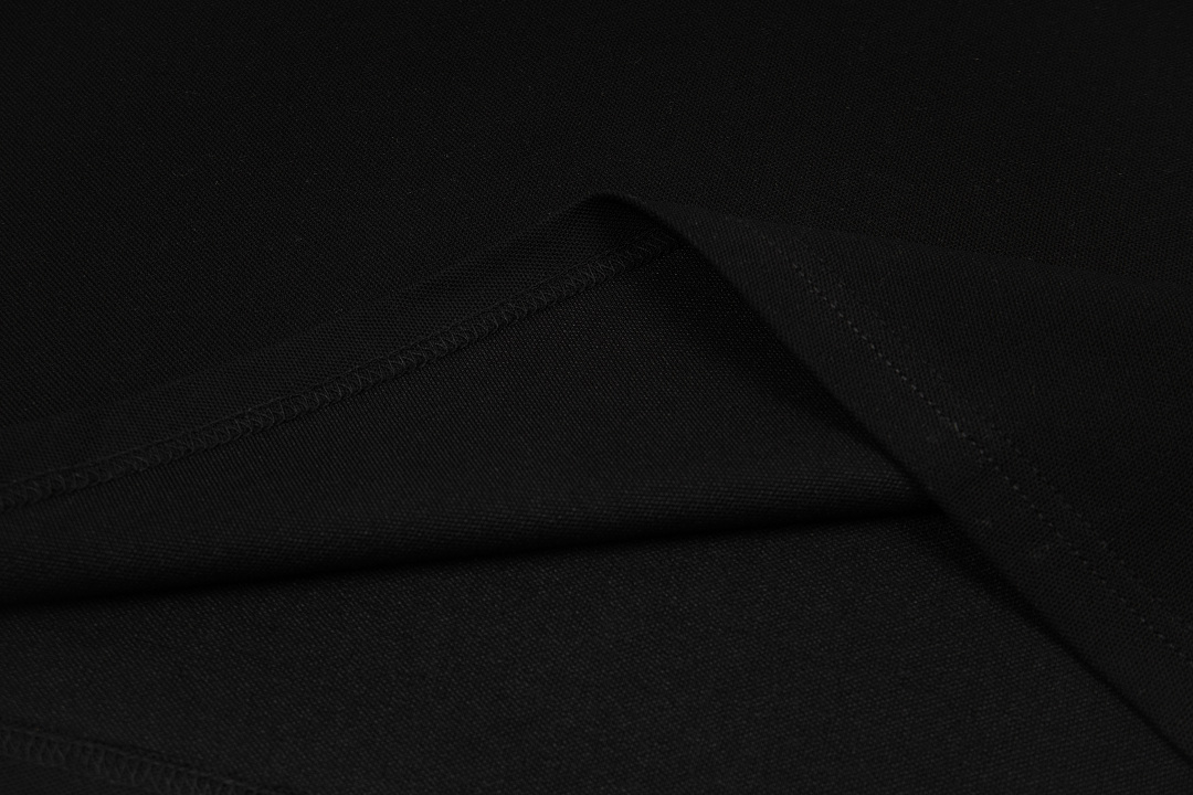 AMIRI 128 26Ss New Logo Embroidered Collar Buckle Polo Short Sleeve T Black White Grey S M L XL 9936# - Image 13
