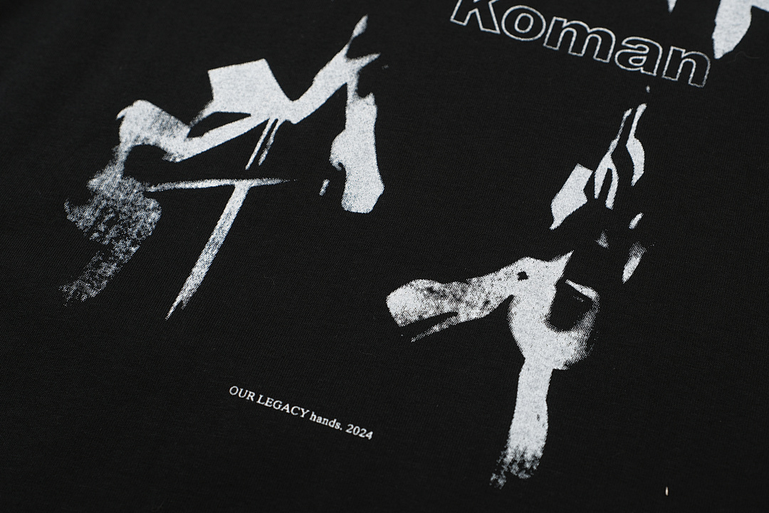 Unbranded 118 OURLEGACY Ronja Print Black Short Sleeve 46 48 50 52 8000# (White T) - Image 10