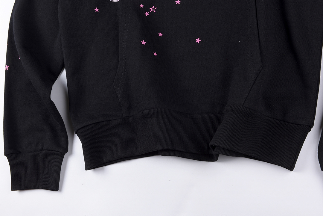 Sp5der 268 Sp5Der 555555 Hoodie Print Mens Womens Black S-XL - Image 6