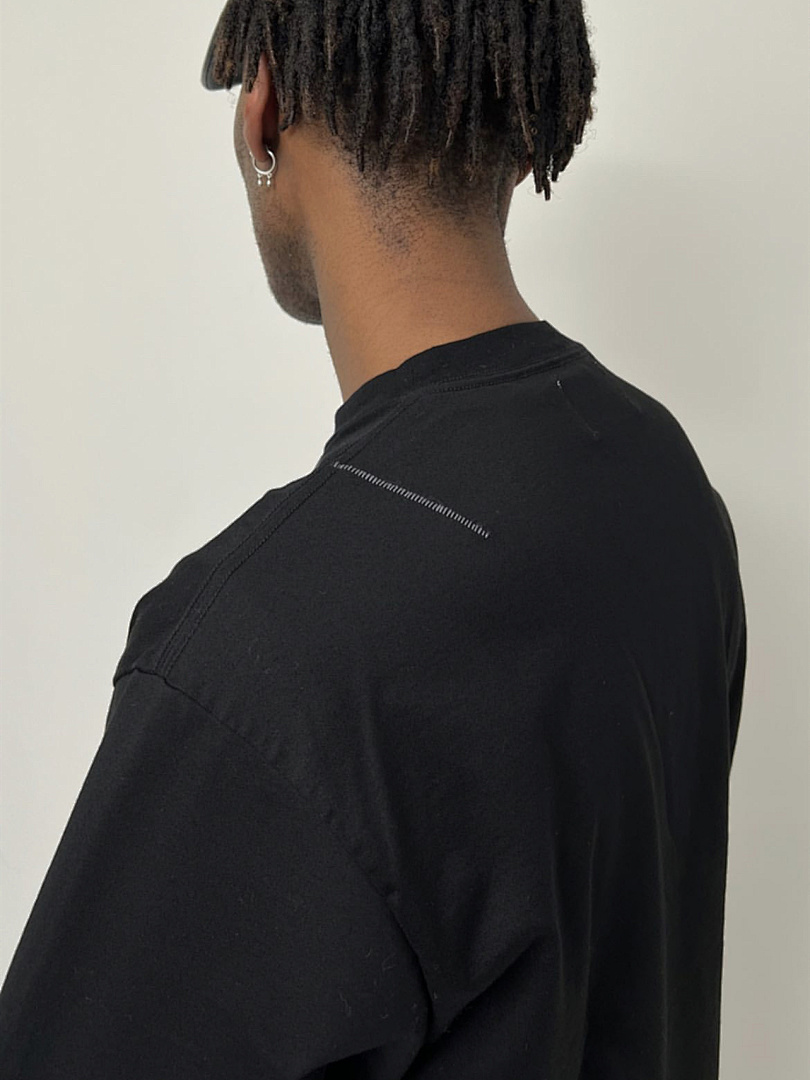 Unbranded 108 VUJADE DARTED LOGO TEE Print Short Sleeve T Black White 1 2 3 4 3911# - Image 24