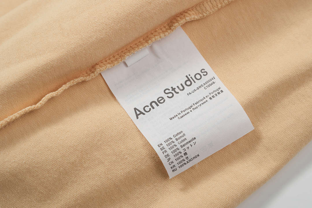 Acne Studios 108 AC Small Label LOGO Short Sleeve T Blue Black Yellow Water Purple S-XL 8040# - Image 33