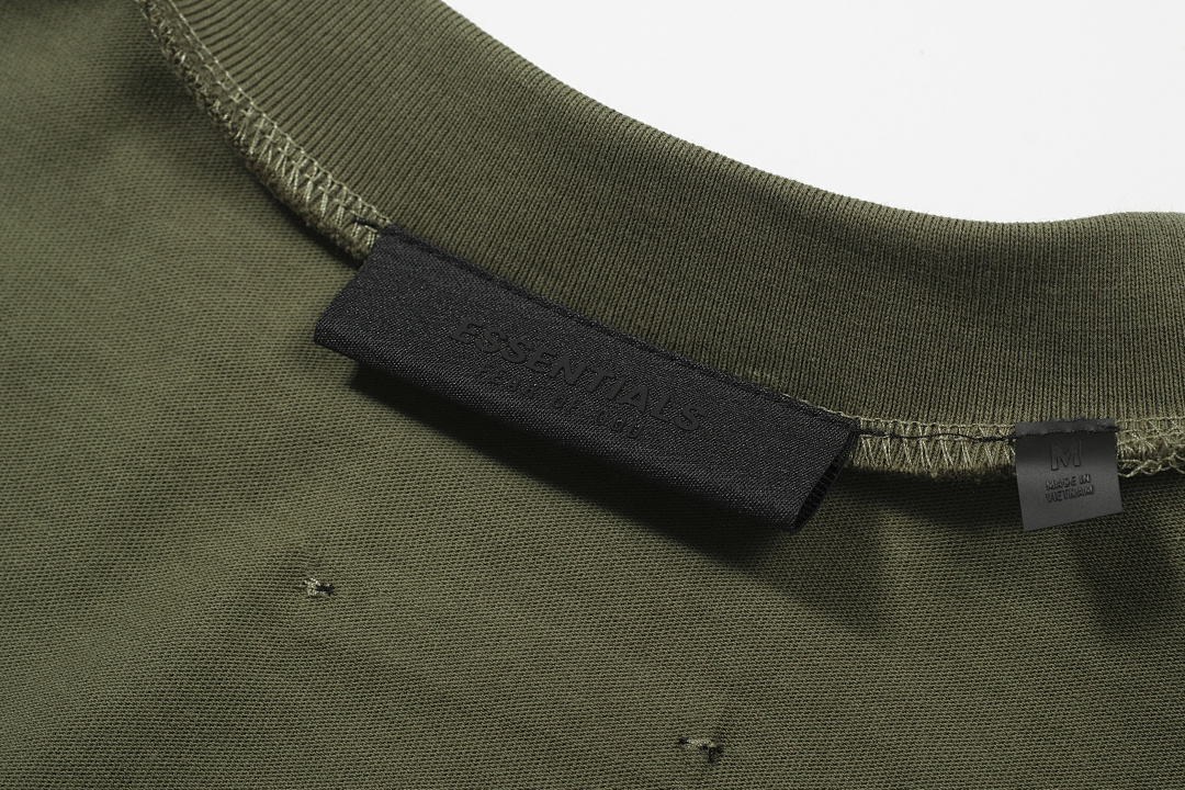 Essentials 118 ESS 24FW Print Short Sleeve T Green Oatmeal Grey Black White Olive S-XL 6261# - Image 35