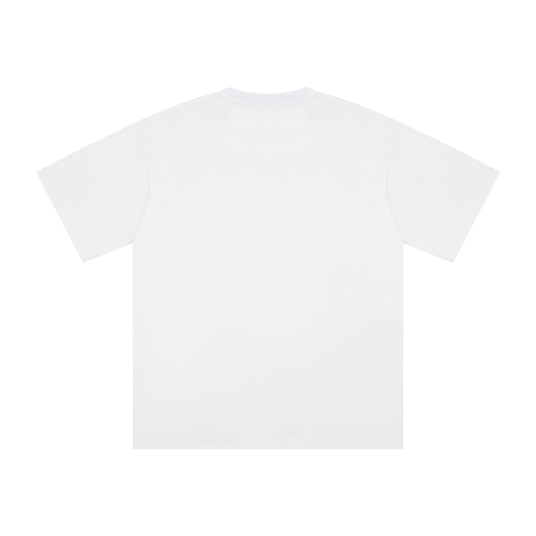 AMIRI 118 Wide Version Model Short Sleeve T Logo Embroidered High Wind Black White S M L XL 9906# - Image 13