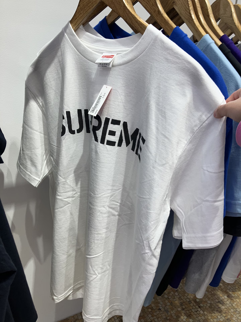 Supreme 138 SS26 HARD TEE Print T Black White S-XL - Image 12