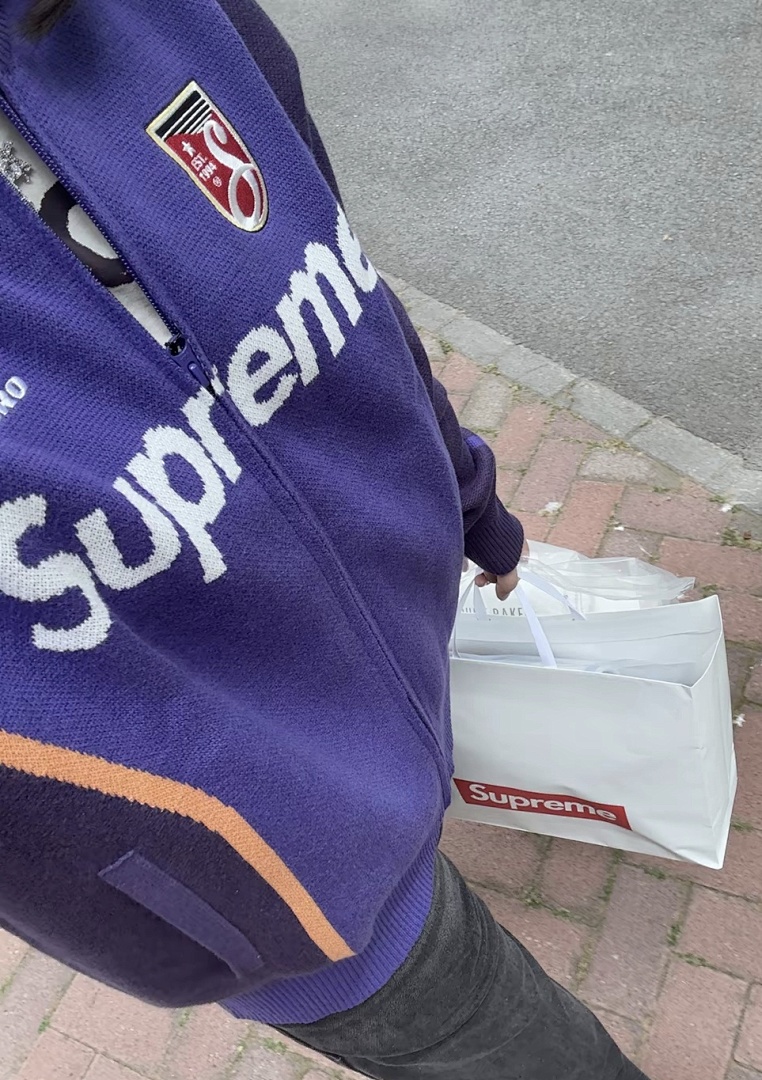 Supreme 398 SS25 Collab Fleece Black Red Purple Light Blue S - Image 93