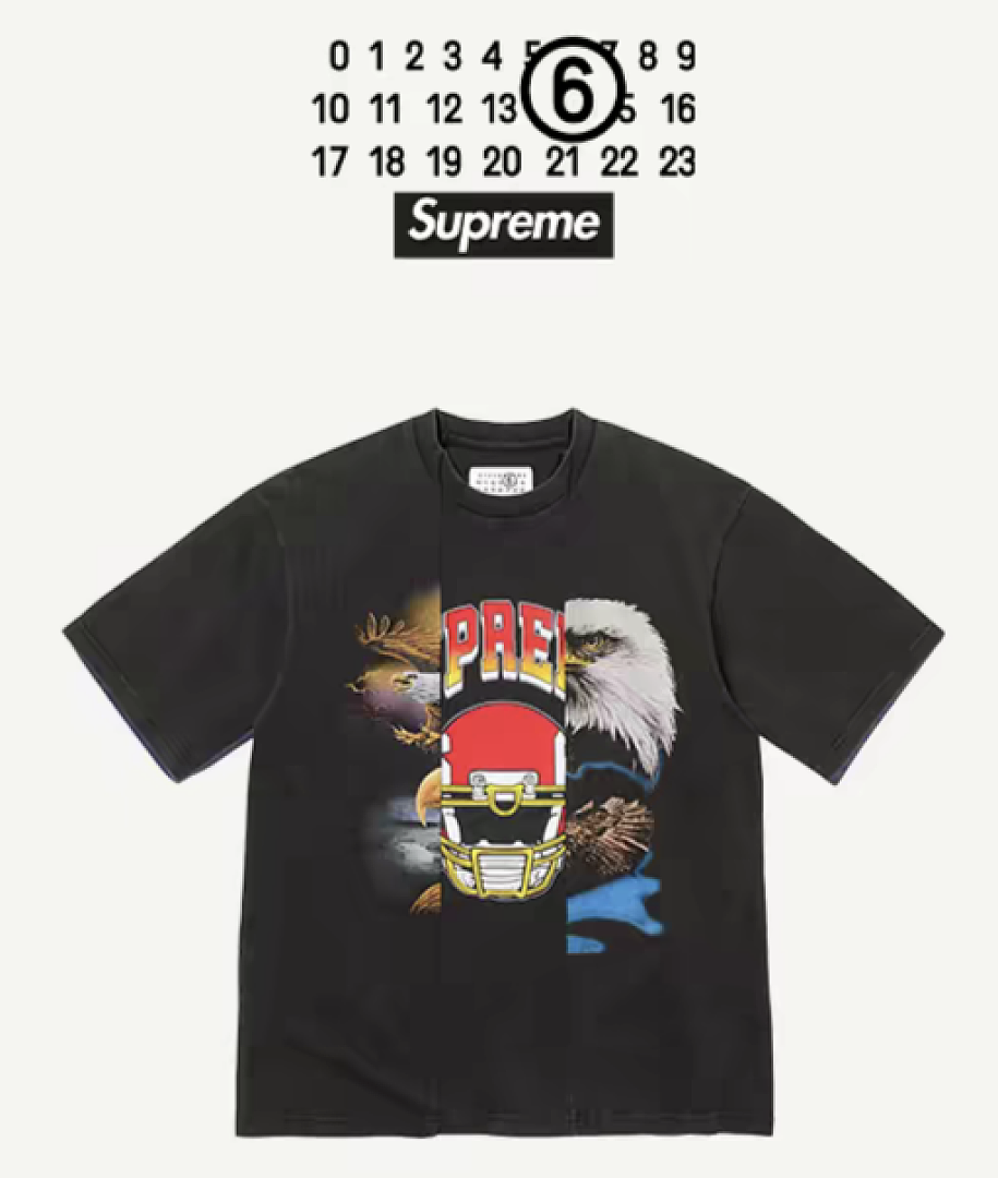 Supreme 258 X MM6 SPLIT GRAPHIC TOP Classic T - Image 23
