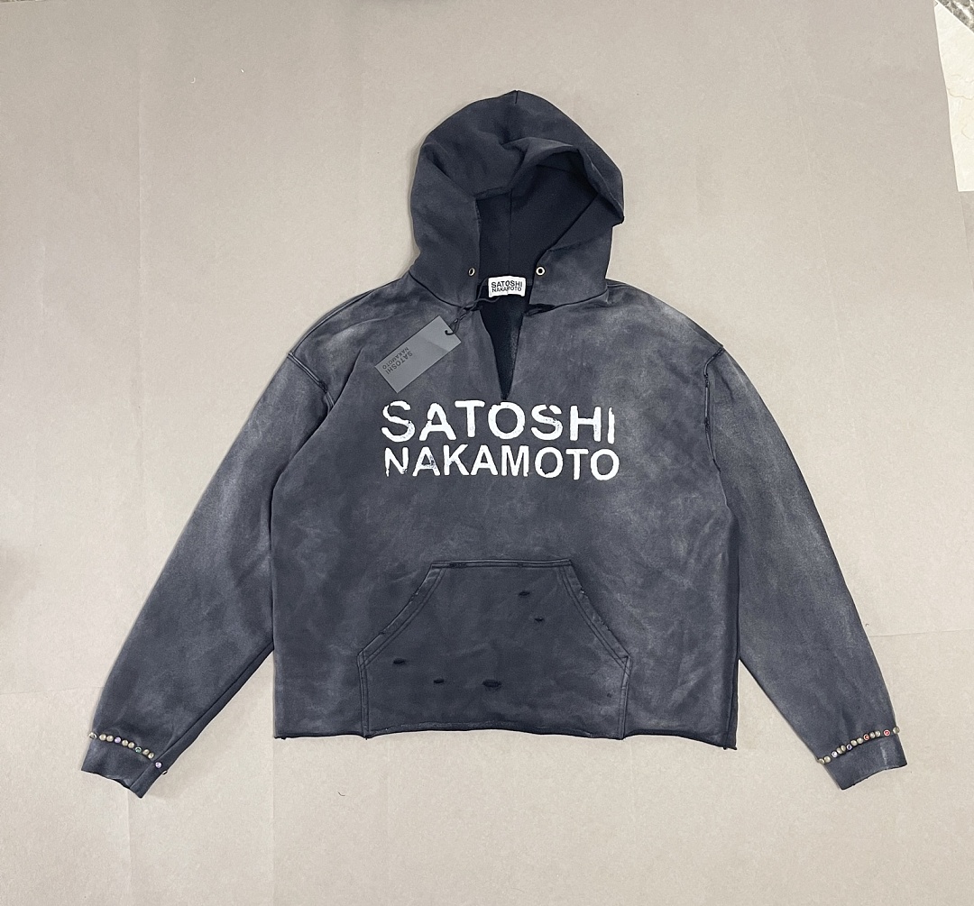 Unbranded 258 SatoshiNakamoto Destructo : Purple Green Washed Black S M L - Image 6