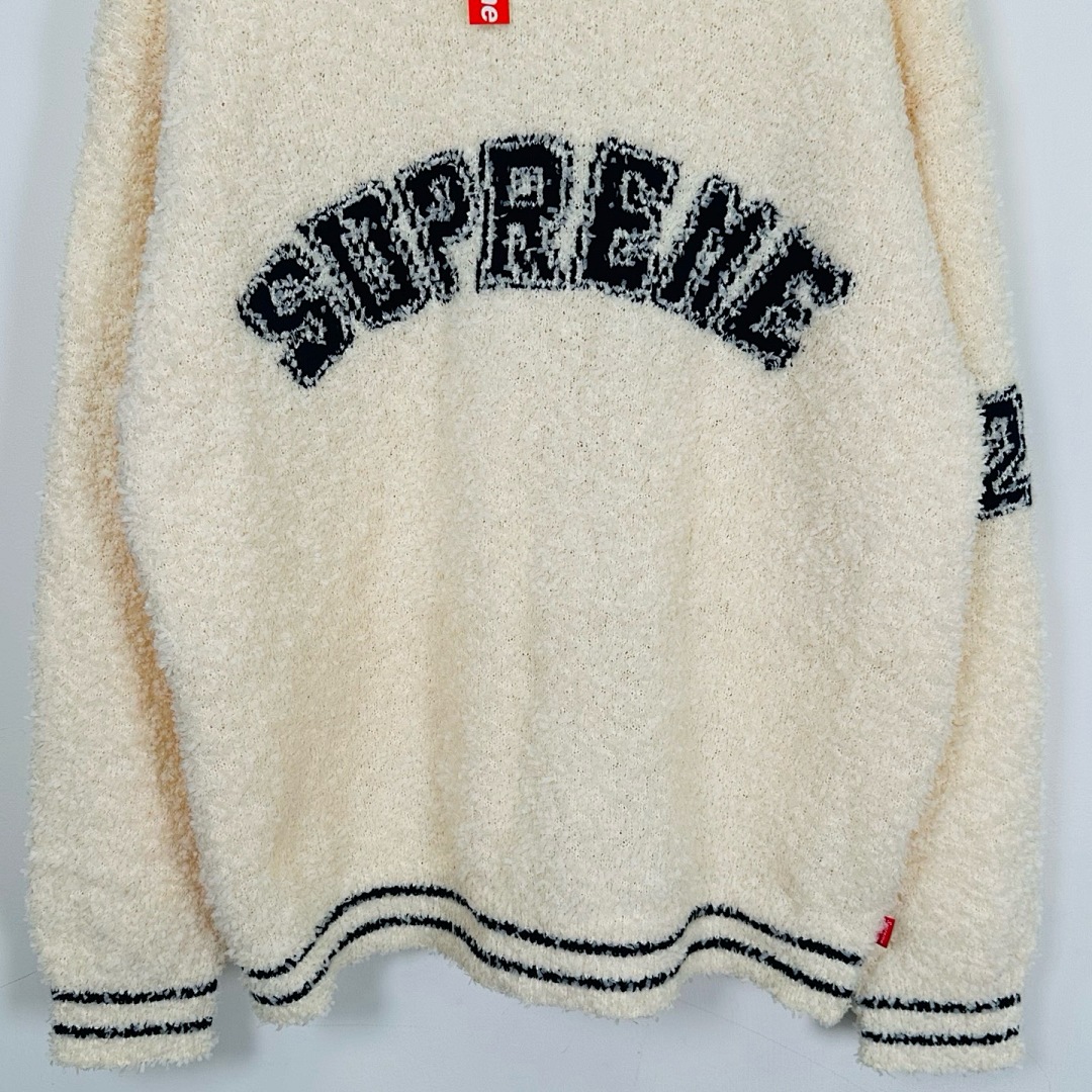 Supreme 368 SS25 TEXTURED ARC SWEATER Fleece Velvet Black Apricot Pink S-XL - Image 29