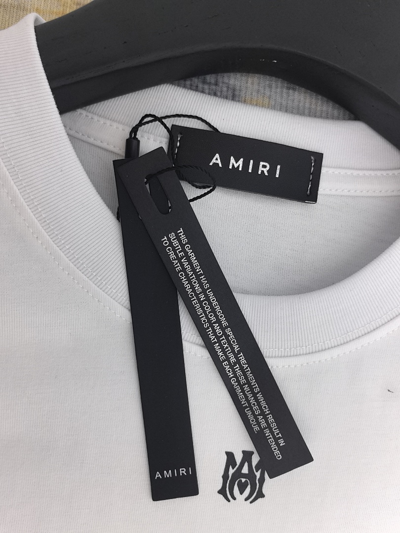 AMIRI 118 Wide Version Model Short Sleeve T Logo 22 Limited Exclusive Print High Wind Black White S M L XL 9909# - Image 41